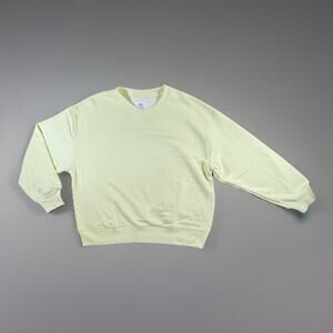 American Eagle Women’s Light Yellow Oversized Sweatshirt Size S NWT